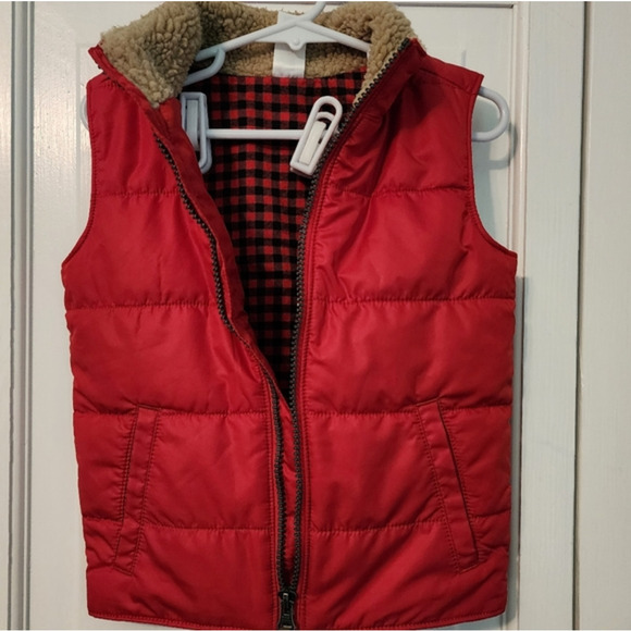 Carter's Other - Cutest adorable dapper kids 3T puff best with plaid inside and accebts. Like new